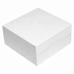 VEPATIM 50x Kuchenkarton - Tortenkarton 22x22x9cm weiß