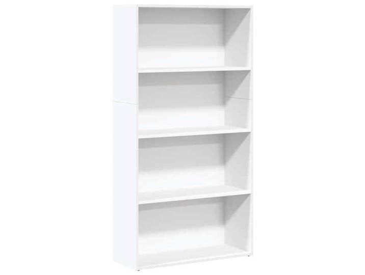 Bibliothèque maison - Bibliothèque blanc 80x30x152 cm bois d'ingénierie - 25kg _12901