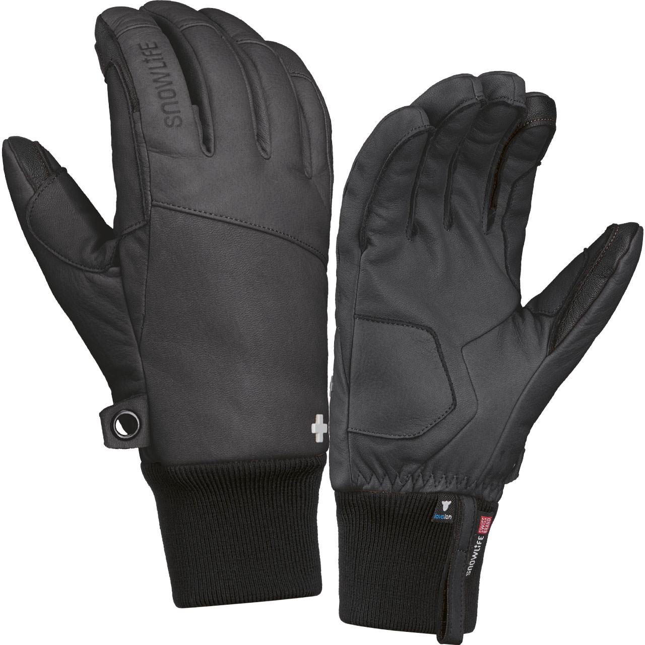 Snowlife Damen Handschuh SGLOVE LEATHER black - M = 7