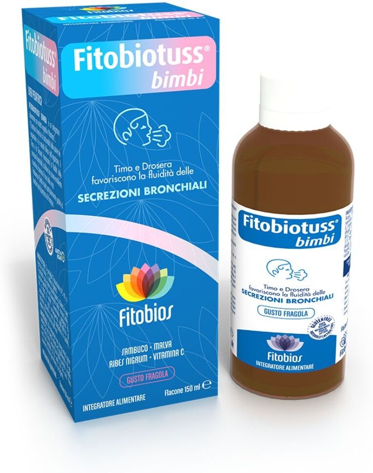 FITOBIOS Srl Fitobiotuss Bambini 150ml - Sciroppo per il Benessere delle Vie Respiratorie