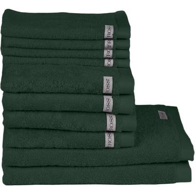 Handtuch Set ROSS "Sinfonie", grün (tanne), Frottier, Frottier, Obermaterial: 100% Baumwolle, Handtuch-Sets, beinhaltet Gästetücher, Handtücher und Badetücher