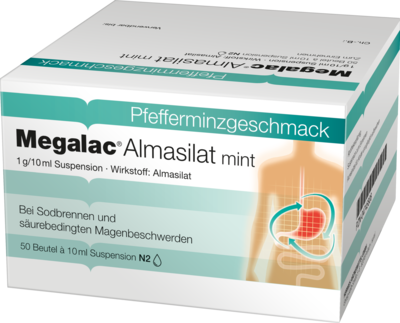 HERMES Arzneimittel GmbH MEGALAC Almasilat mint Suspension 50X10 ml 04745808