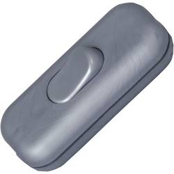 Kopp 191320086 Schnurschalter mit Zugentlastung Silber 1 x Aus/Ein 2 A 1 St.