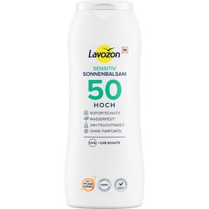 LAVOZON Sonnencreme Sensitiv Sonnenbalsam, LSF 50, 200 ml, wasserfest