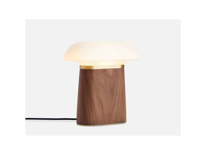 Nova Tischleuchte Walnut/Opal - Woud - Wohnzimmer - Holz