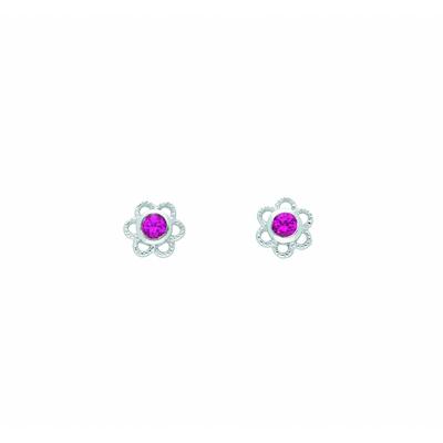 Paar Ohrhänger ADELIA´S "Blüte Ohrstecker Ohrringe 925 Silber mit Zirkonia", silber, Ohrringe, Damen, Damen, Silber 925 (Sterlingsilber), Silberohrringe Blüte