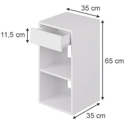 Vicco, Nachttisch, Dany (35 x 35 x 65 cm)