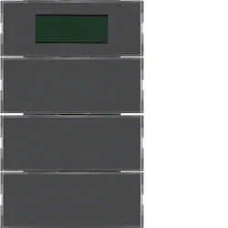 Berker 75663775 Tastsensor 3fach mit RTR, Display K.1 anthrazit