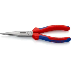 KNIPEX Flachrundzange mit Schneide atramentiert (Storchschnabelzange) - 2612200