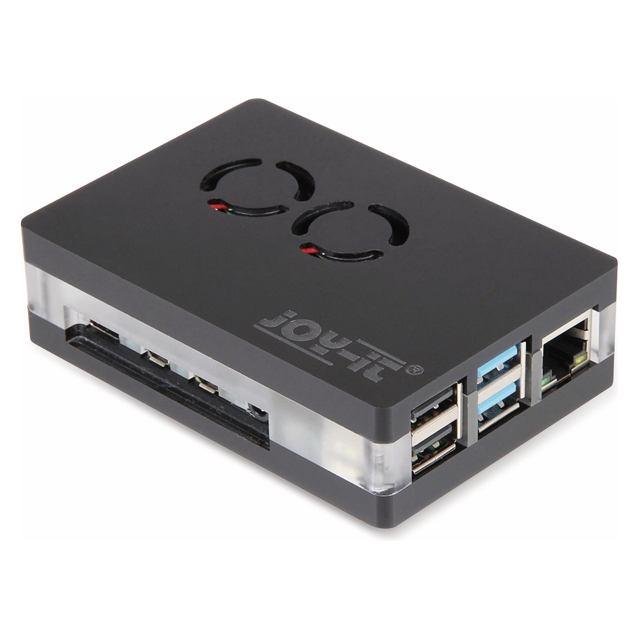 Joy-it Acryl Gehäuse mit Lüfter für Raspberry Pi 4 (RB-CaseP4+03)