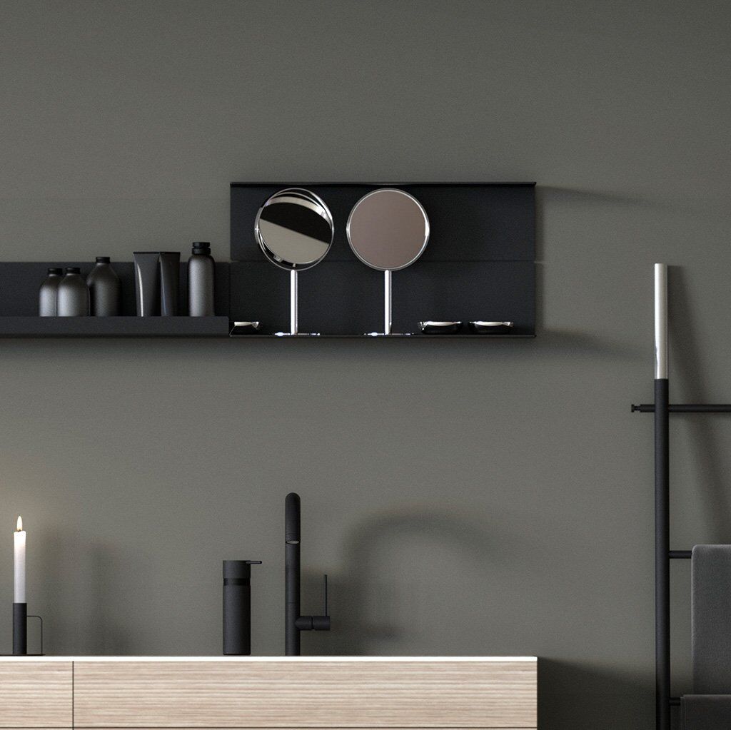Frost Unu 4043 Gallerie Regal (H 15 x T 11 x L 60cm) (schwarz) schwarz
