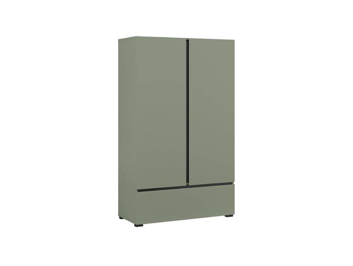 Petite armoire 2 portes 1 tiroir panneaux stratifiés vert