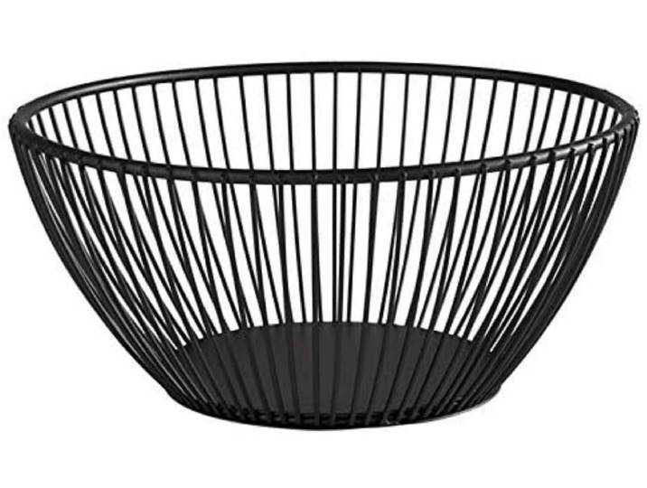 APS Broodmand - Broodkorf - Vaatwasserbestendig - Metaal - Zwart - Ovaal - Voor Horeca - 24cm x 19cm - H 8 cm