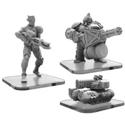 Privateer Press Übersee G-Tank, C-Type Shinobi, and Ape Gunner Monsterpocalypse Protectors Alternate Elite Units (metal)