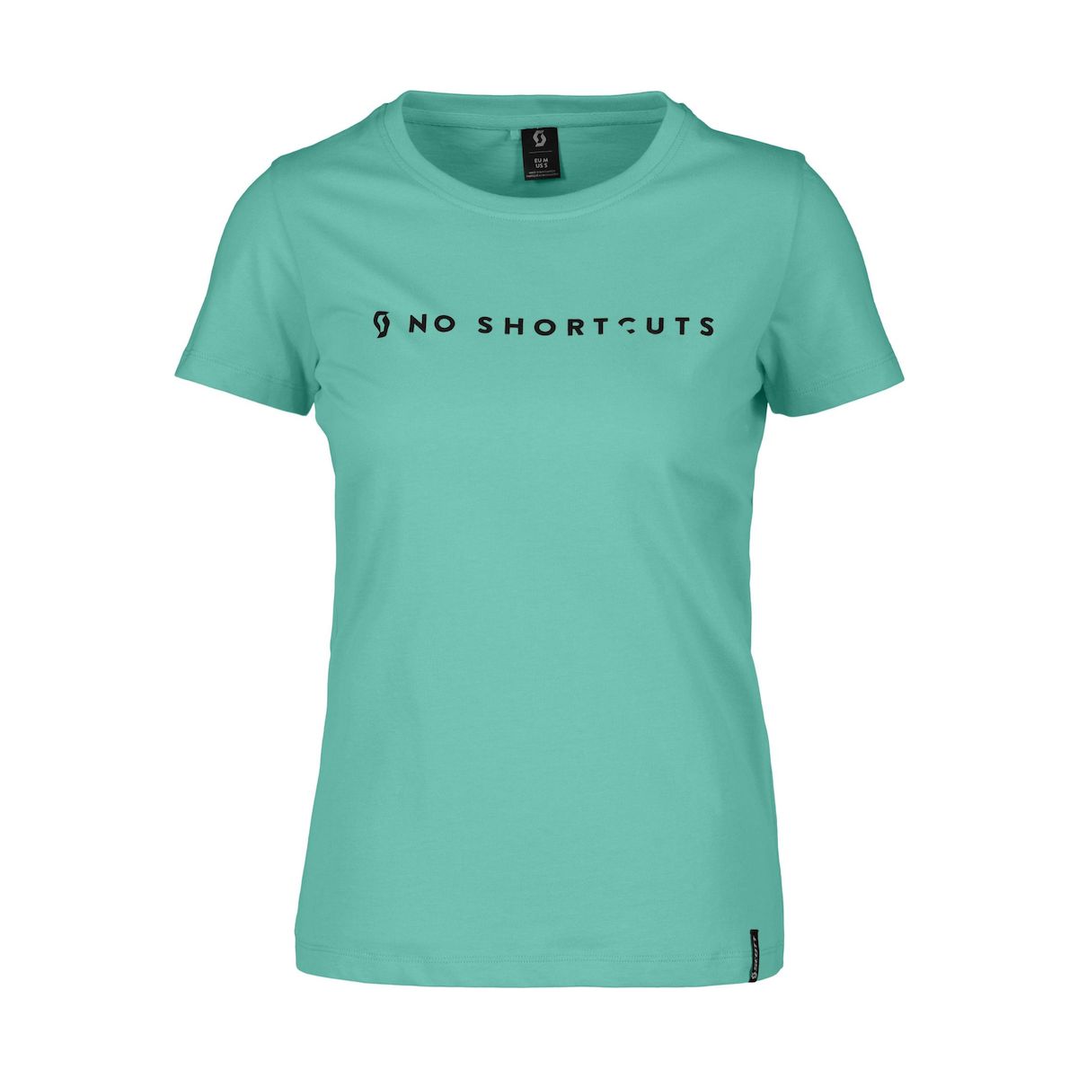 Scott Tee W's No Shortcuts SS miami green (7997) L 2892707997010