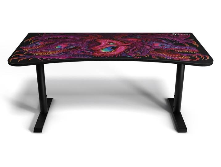 Arozzi Arena Large Bureau Gaming - 160 x 82 x 71-81 cm - Crawling Chaos