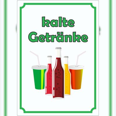 HB-Druck kalte Getränke Aufkleber Hochkant A1 (594x841mm)