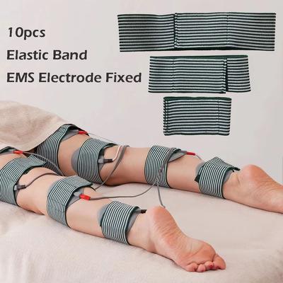 Inspired Finds 10pcs Microcurrent Conductive Silicone Electrode Pads With Adjustable Elastic Bands For EMS 10pcs Microcurrent Conductive Silicone Electrode Pads With Adjustable Elastic Bands For EMS