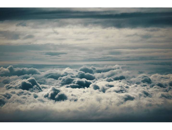 Fototapete PAPERMOON Wolken , bunt, B:4,5m L:2,8m, Vlies, Tapeten, Fototapete