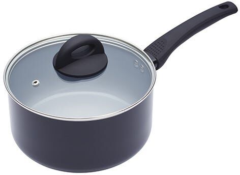 MasterClass Ceramic Coated 20cm Saucepan with Lid