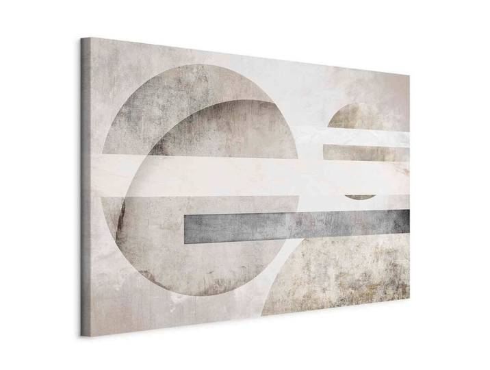 Leinwandbild Planets Perlmutt/Grauweiß
