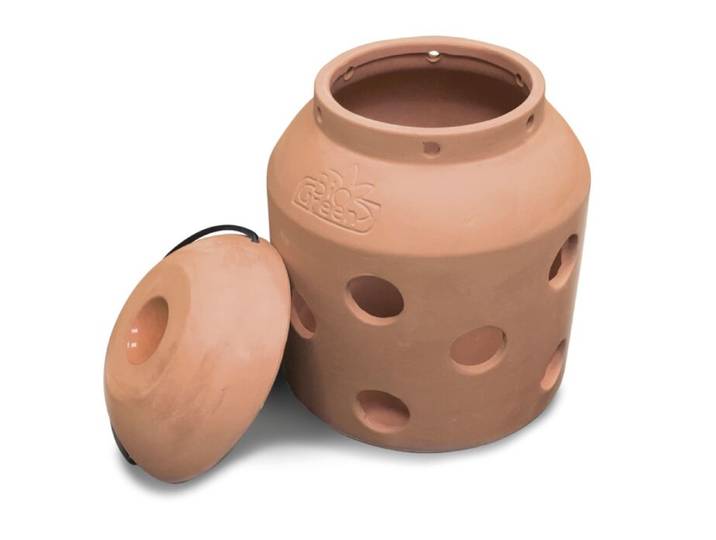Bio Green Kerzenhalter FireFly aus Terracotta