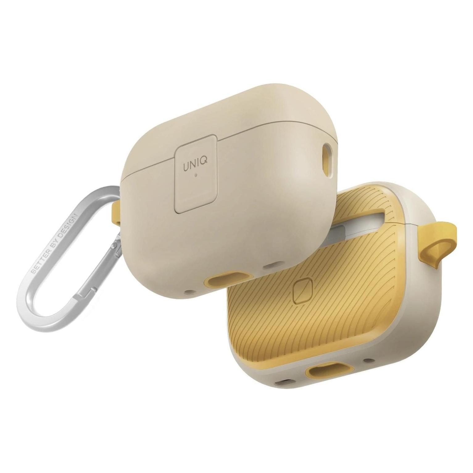 Uniq etui Clyde Lock Case AirPods Pro 2 (2022/2023) beżowo-żółty/ivory-canary yellow (1579257259)