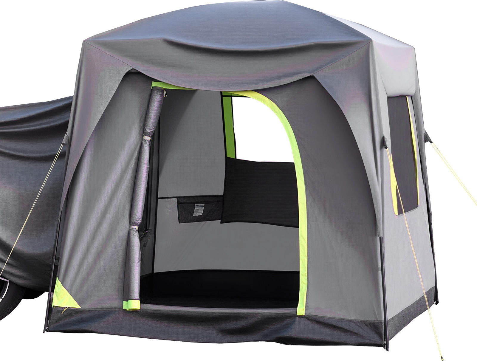 SucceBuy SUV-Zelt fš¹r Camping, 10 x 8 Fu?, ger?umig fš¹r 5šC8 Personen, wasserdicht, doppellagig, mit Netzfenstern und Aufbewahrungstasche, ideal fš¹r Outdoor-Abenteuer