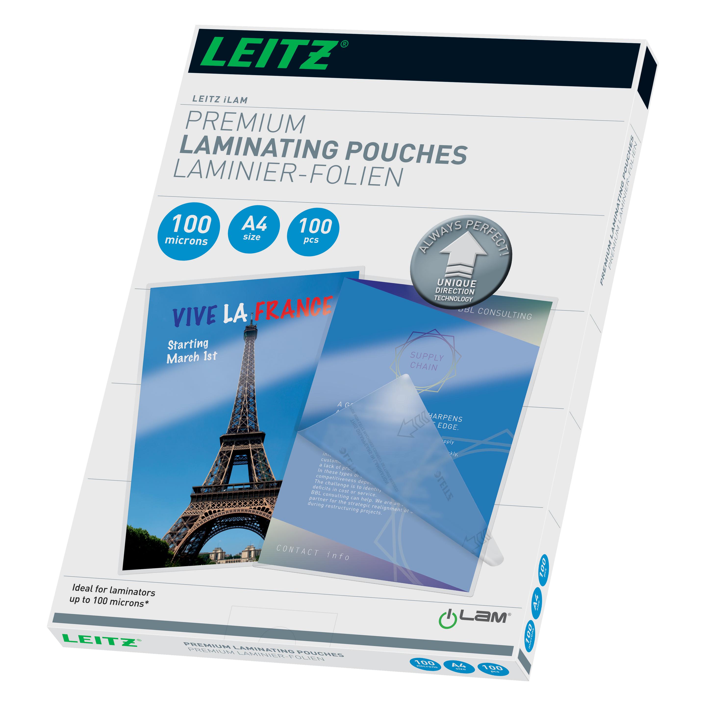 Leitz Laminierfolie (A4, 100 Stk., 100 µm) (7480-00-00)
