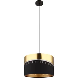 Globo, Pendelleuchte, Hängeleuchte Metall Schwarz Matt, 1xe27 (E27)