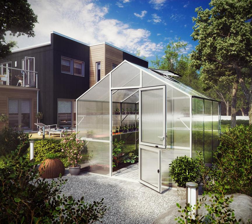 KGTKREATIVGA Gewächshaus Lilie 3 blank, 2,97x3,23x2,68m 16885857