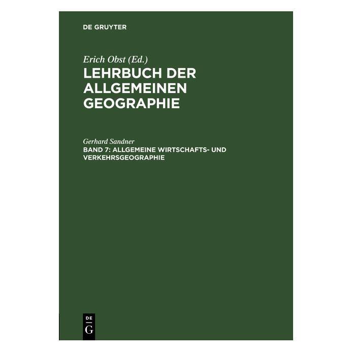De Gruyter Sandner:Allgemeine Wirtschafts- und Ver (Deutsch, Hardcover, Erich Obst, Gerhard Sandner) (67774915)