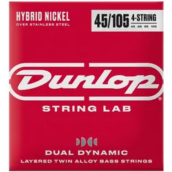 Dunlop Dual Dynamic Hybrid Nickel Bass 4-String (4x, E-Bass, 0.11"), Saiten