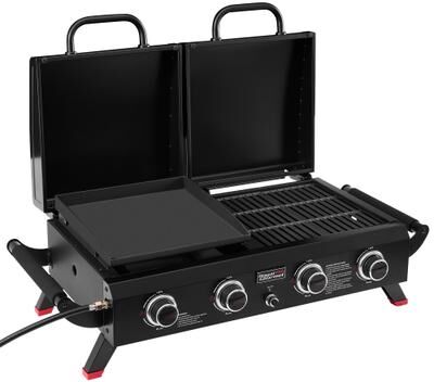 Royal Gourmet Portable Tabletop Grill & Griddle Combo, 40,000 BTU, Outdoor Backyard BBQ