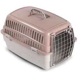 Barry King Transporter geeignet für Hunde und Katzen WEEKEND L, beige Farbe, 60x42x40cm (Hund, Katze), Tiertransport