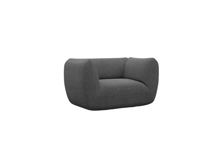 Design Loungesesse „Amalfi“ mit Strukturstoff-Bezug Strukturstoff Anthrazit BLOOMINGLOFT Collection