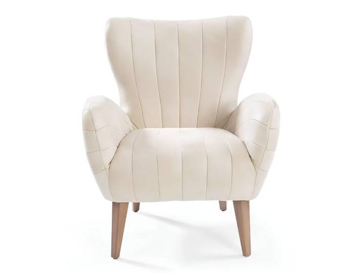 JVmoebel Sessel Beiger Relaxsessel mit modernem Design und Textilbezug (Sessel), Made in Europa