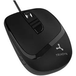 Neue kabelgebundene Büromaus Triadyn JUNO 1200 DPI, schwarz