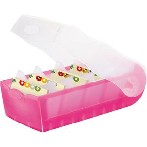 Han Karteikasten 997-663, Croco, A7, Kunststoff, pink, Lernkartei für 900 Karten