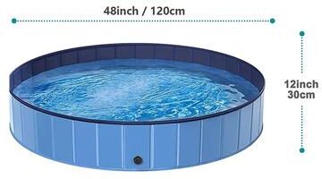 Uplift Treasures Portable Dog Swimming Pool Bath Tub 47x12inch Pool