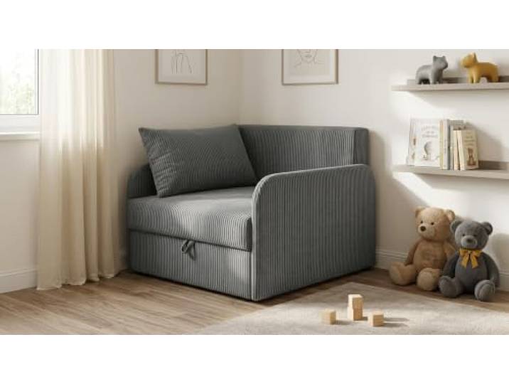 Family Meble Kinder-Schlafsofa Denis Apollo mit Bettkasten, ausziehbar – Variante Apollo 90