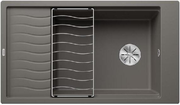 Blanco Elon XL 8 - Silgranitspüle, 860x500 mm, mit Zubehör, InFino, grau 527255