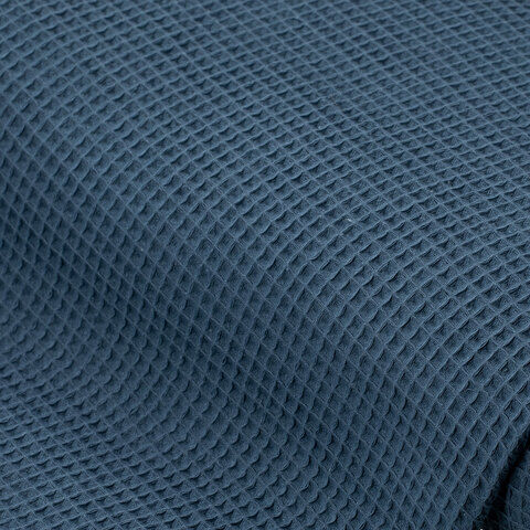 Waffelpiqué, jeansblau