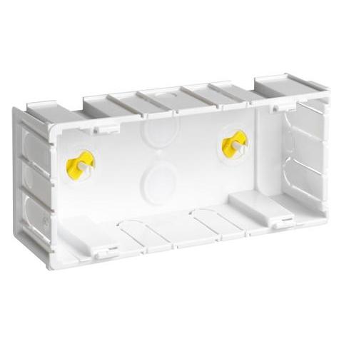 Wexøe HAGER Kanaldåse SO3-BR tripel modul for Opus til BRSN/BR/BRA/BRH Plast, gul fod Ekskl. aflastnings- (Kabelkanal) (7936012453)
