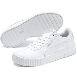 PUMA Carina Leder Sneaker Damen PUMA white/PUMA white/PUMA silver 42