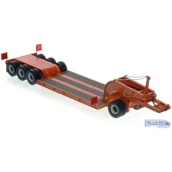 Heavy Haul Replicas 1960s Talbert 60-Ton Cableneck Tieflader + Single Axle Dolly orange HHR199-7