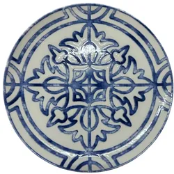 Table Top Sevilla 28 cm flacher Teller mit blauer Verzierung