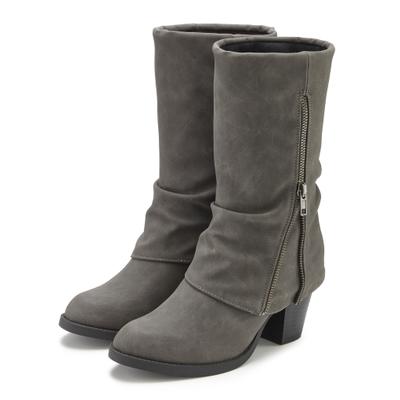 Stiefel LASCANA "Stiefelette, Boots, Cowboy-Stiefel", Damen, Gr. 37, Textil, blau (grau), Obermaterial: 100% Lederimitat. Decksohle: 100% Textilmaterial. Futter: 100% Textilmaterial. Laufsohle: 100% Synthetik, unifarben, Basic, Schuhe Stiefel, NEU...