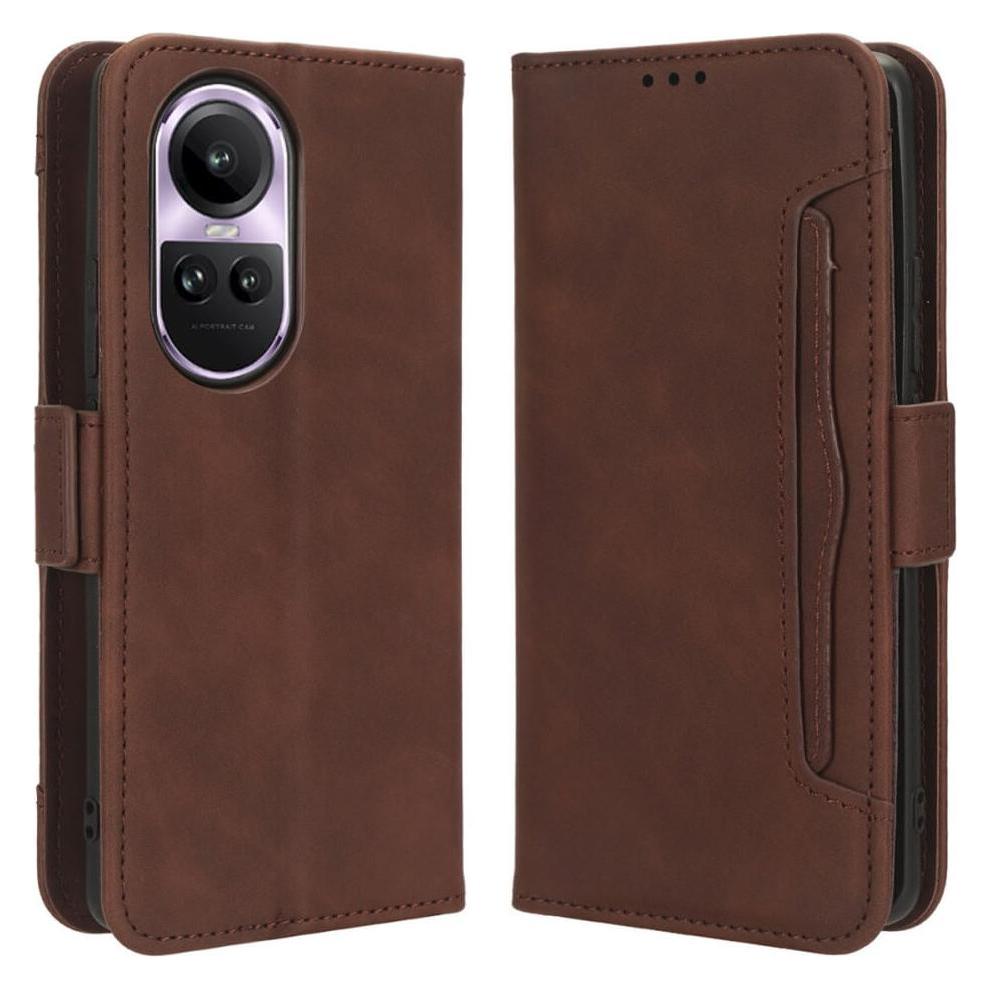 Cover-Discount Oppo Reno 10 / 10 Pro - Etui mit Kartenfächer braun (OPPO Reno 10, Oppo Reno 10 Pro) (660149169C)
