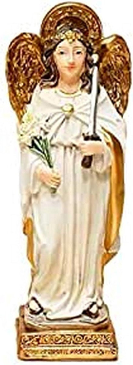 Religieus figuur Engel Uriel voor geluk en rijkdom, Hoogte: 11 cm